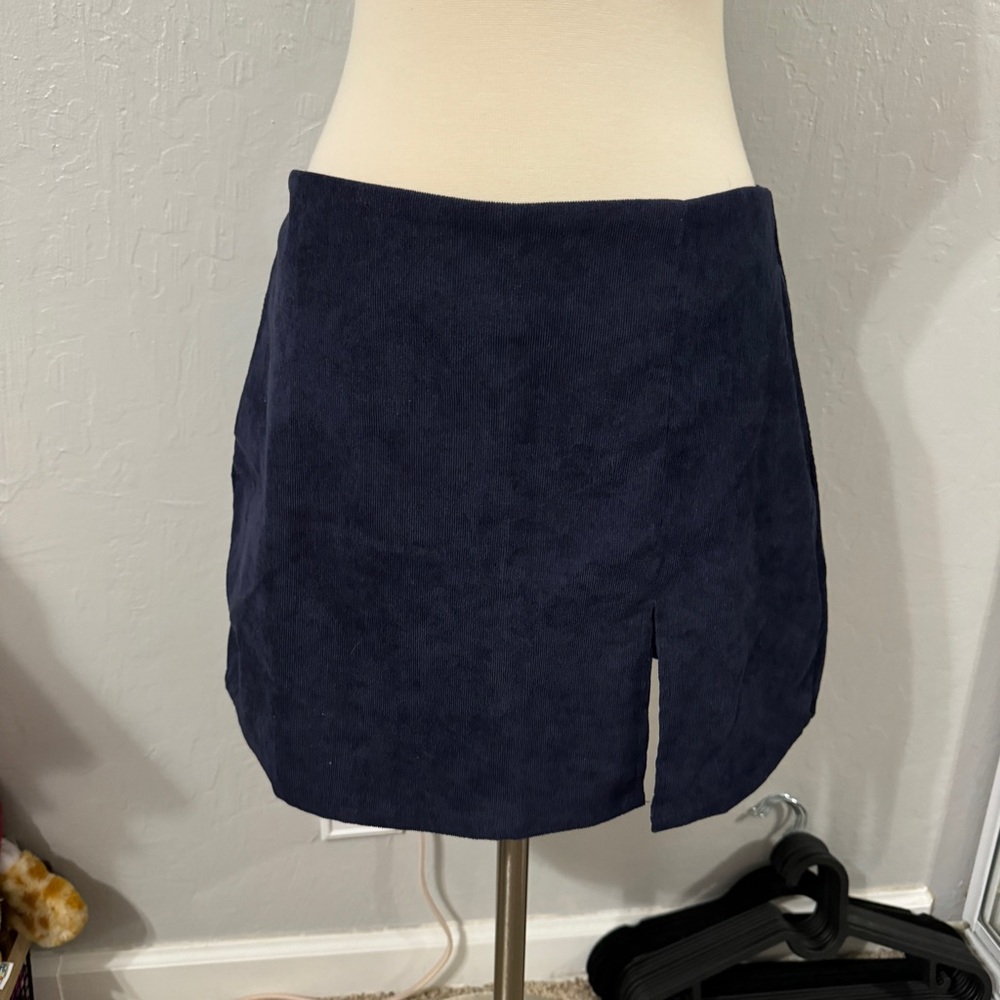 NWT Blue Corduroy Skirt